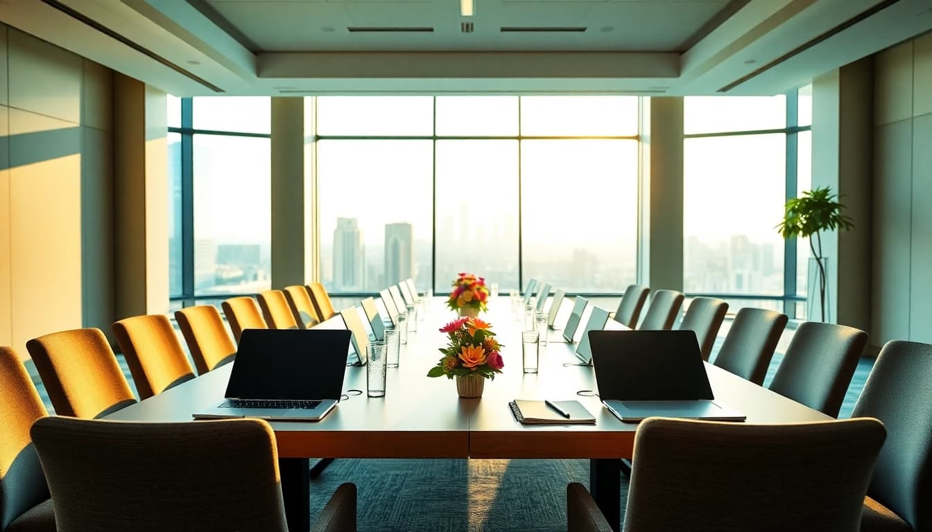 Event location in modern Konferenzraum zur Planung von Veranstaltungen