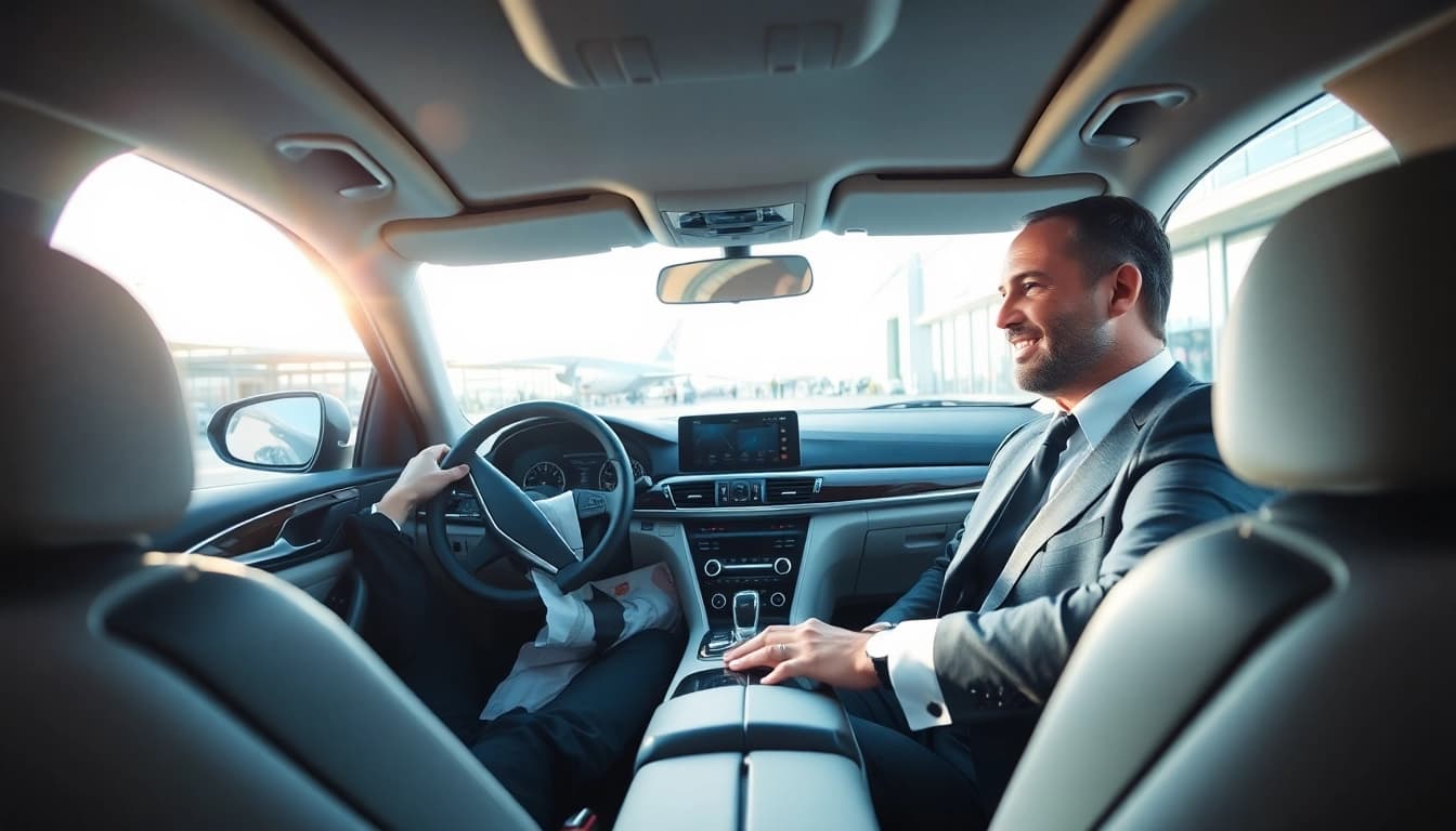 Experience Private Airport Transfers with a professional driver at the terminal.