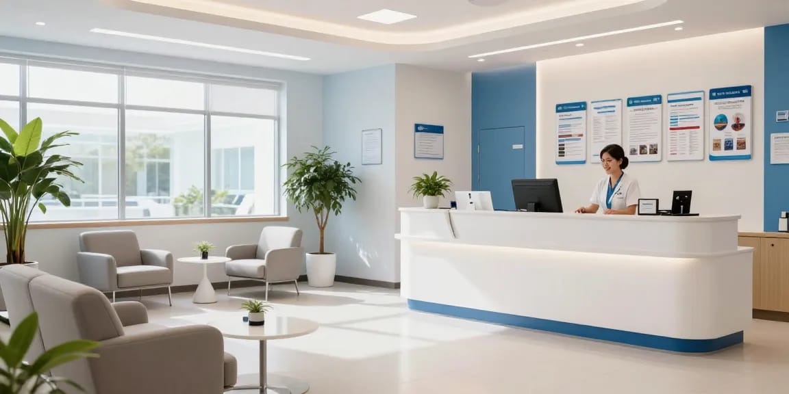 Hair transplant turkey - compassionate doctor consultation in a healthcare clinic.