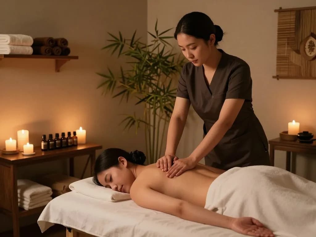 Swedish massage therapy session at https://www.makangs.com/region/국내/서울-/마사지-스웨디시, showcasing a tranquil atmosphere with professional treatment.
