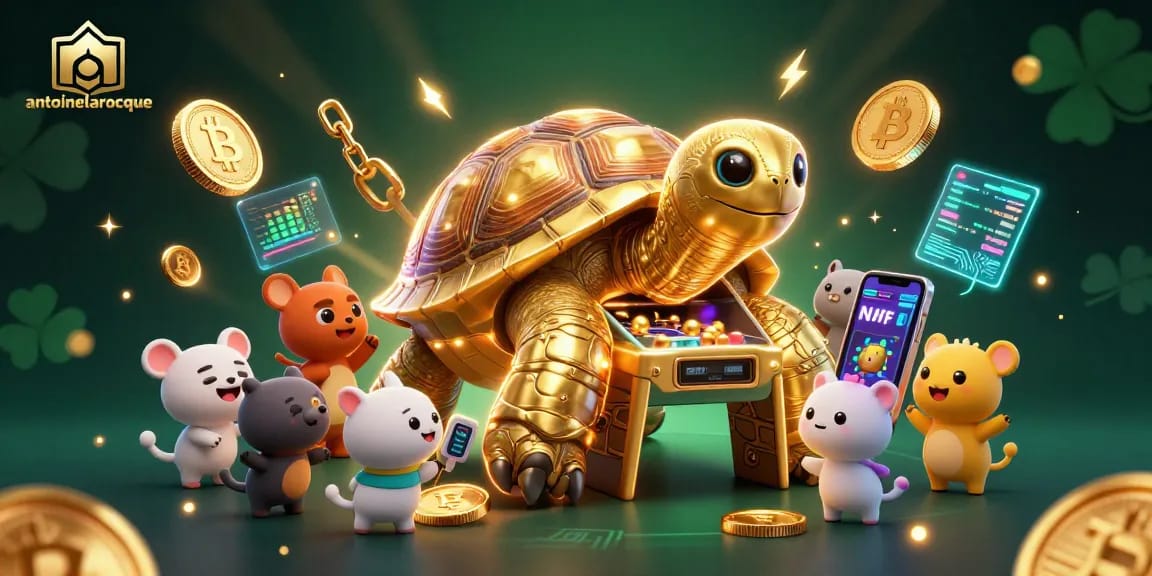 Play slots and win big with antoinelarocque in this vibrant 3D casino scene full of excitement.