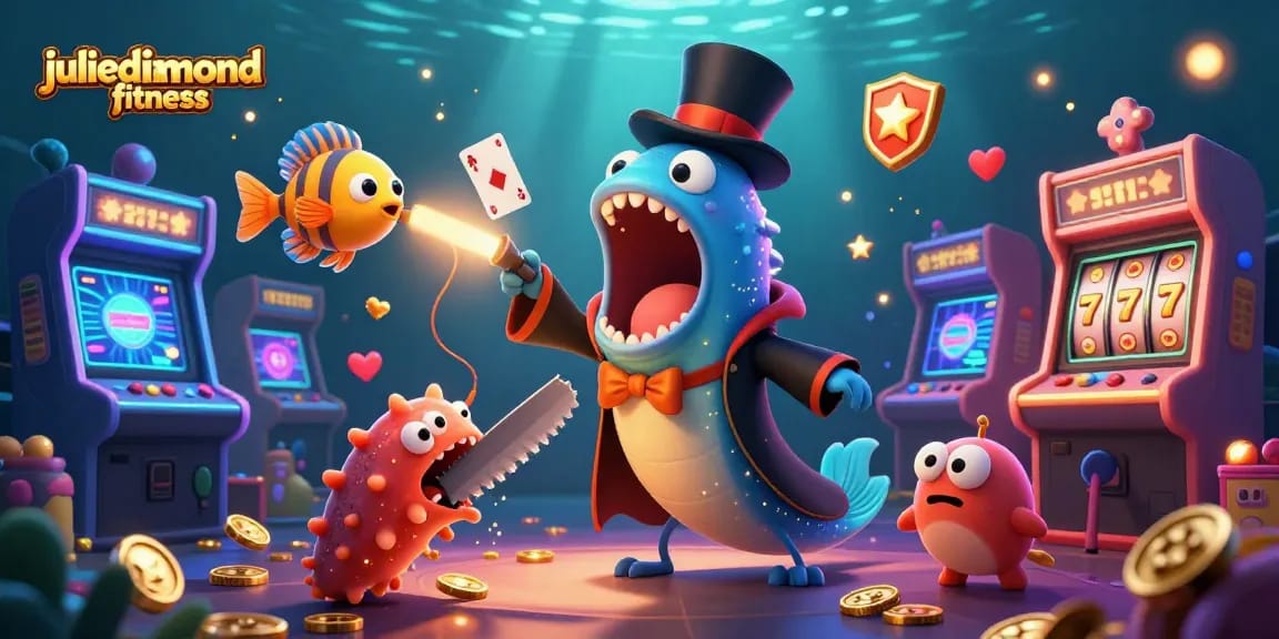 Engage with juliediamondfitness and experience thrilling slot magic in an immersive underwater casino.