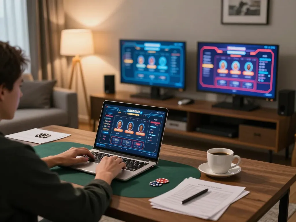 Engage with fly88 đăng nhập while enjoying a cozy home poker game setup