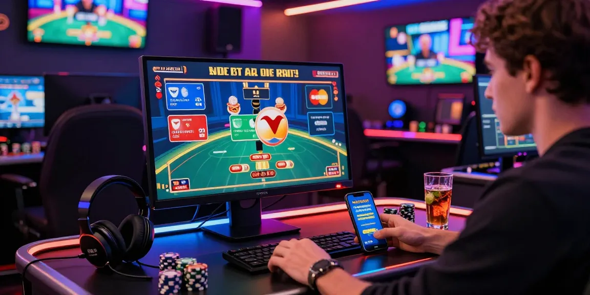 Player engaging at casinos that accept credit cards, featuring Visa and Mastercard games with immersive graphics.
