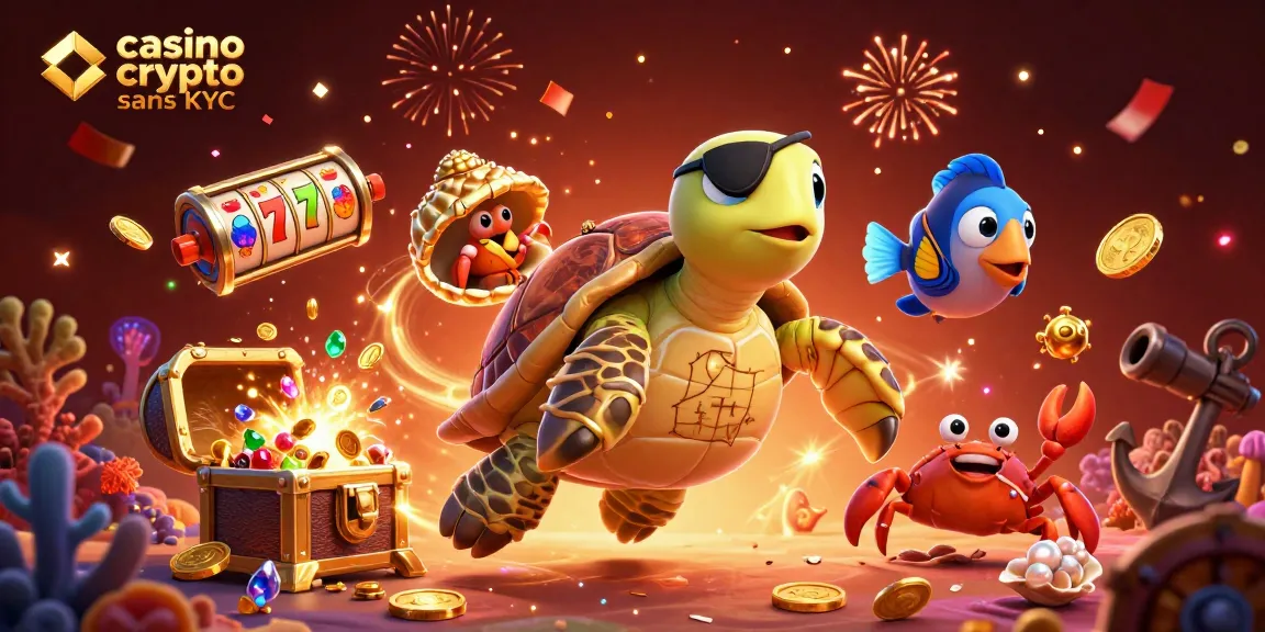Jouez et gagnez au casino crypto sans KYC avec des créatures marines et des trésors sous-marins.