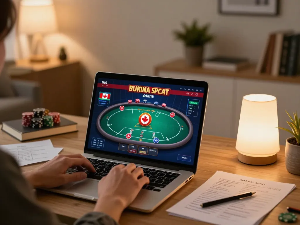 Engage in online casinos in Canada reddit while enjoying a cozy home gaming setup with strategic notes.
