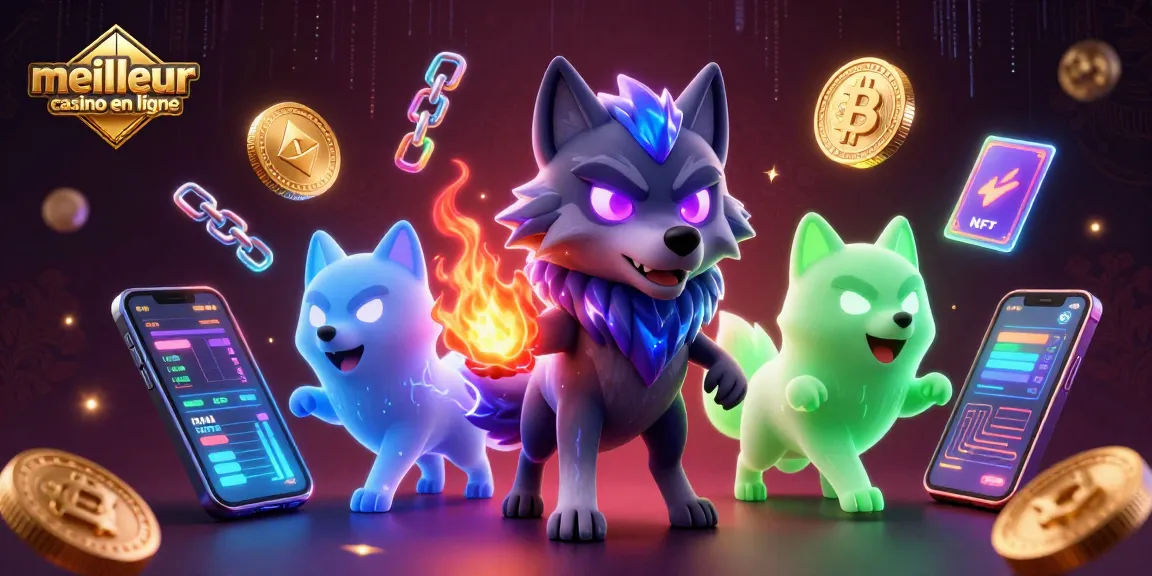Découvrez le meilleur casino en ligne à travers une illustration dynamique composée de personnages et d'éléments de jeu.