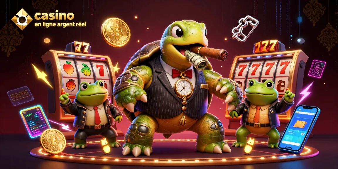Jouez sur un casino en ligne argent réel avec une ambiance dynamique et colorée, illustrant des jeux d'argent.