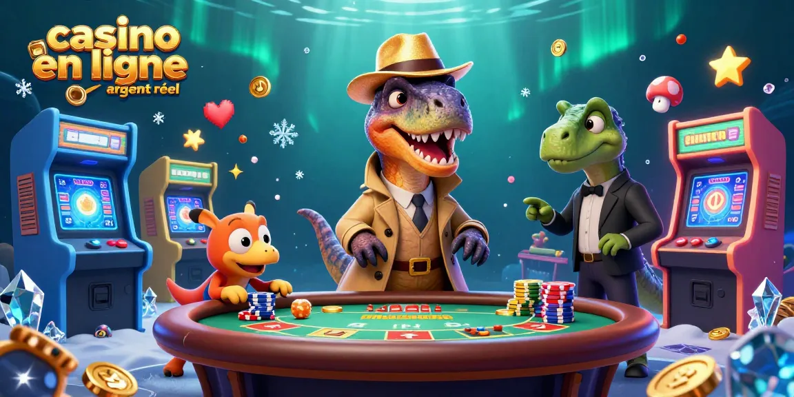 Jouez à des jeux de casino en ligne argent réel avec des personnages colorés et un décor immersif.