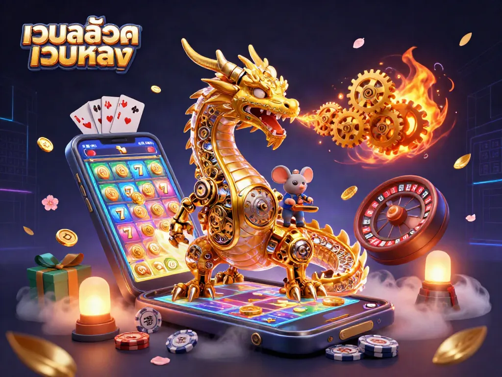 เล่นเกมสล็อตเว็บสล็อตเว็บตรง ด้วยภาพการ์ตูนลูกเล่นจากมังกรทองในโลกคาสิโนออนไลน์