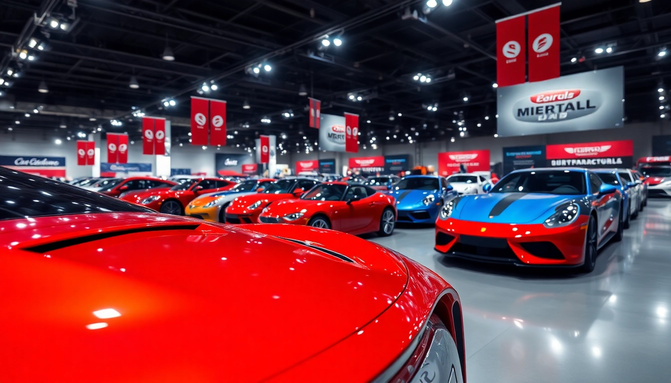 Experience the excitement at the Auto Cars Show with luxury vehicles on display.