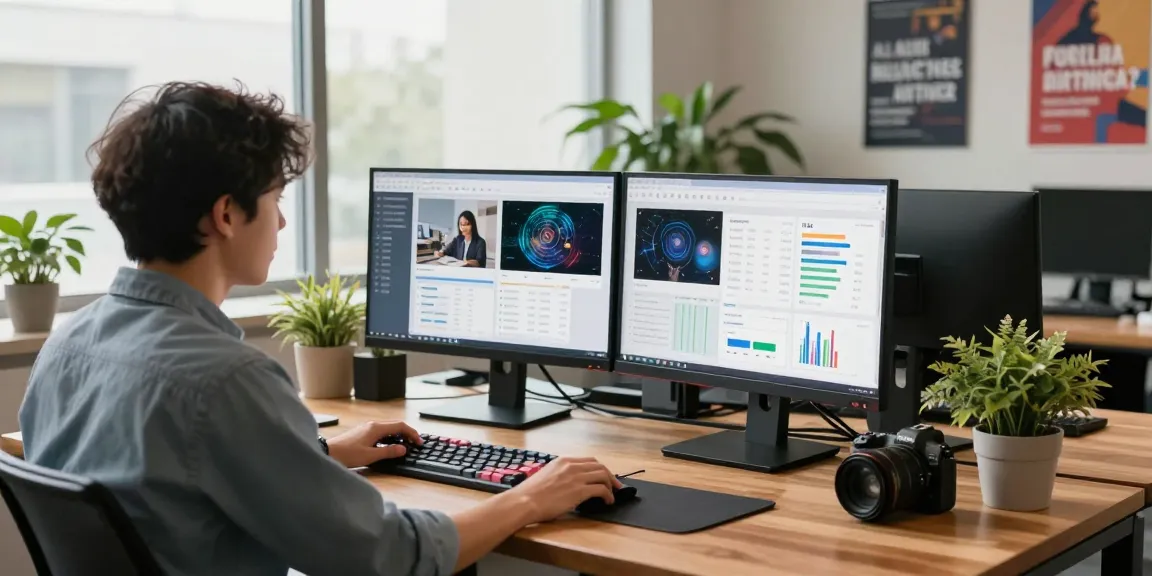 Analyze and detect AI images with advanced moderation technology in a modern workspace.