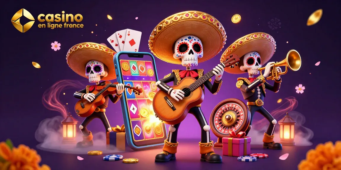 Jouez sur le meilleur casino en ligne France avec une scène animée de personnages colorés célébrant le jeu.