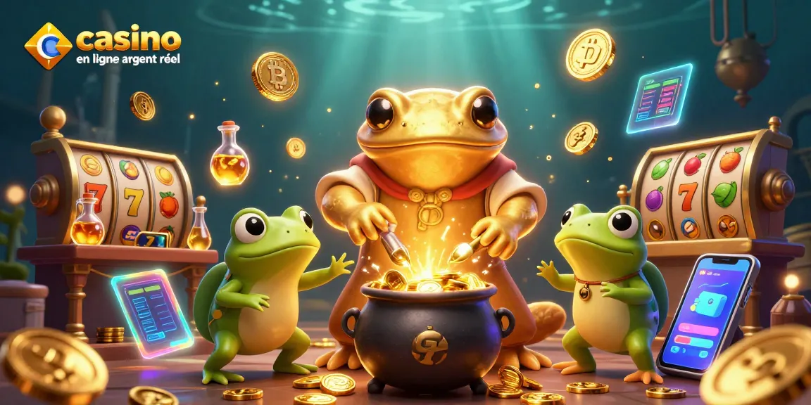Jouez à des jeux de casino en ligne argent réel dans un univers fantastique avec des alchimistes et des pièces d'or scintillantes.