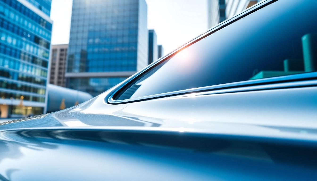 View of a vehicle showcasing ceramic window tint, enhancing style and protection