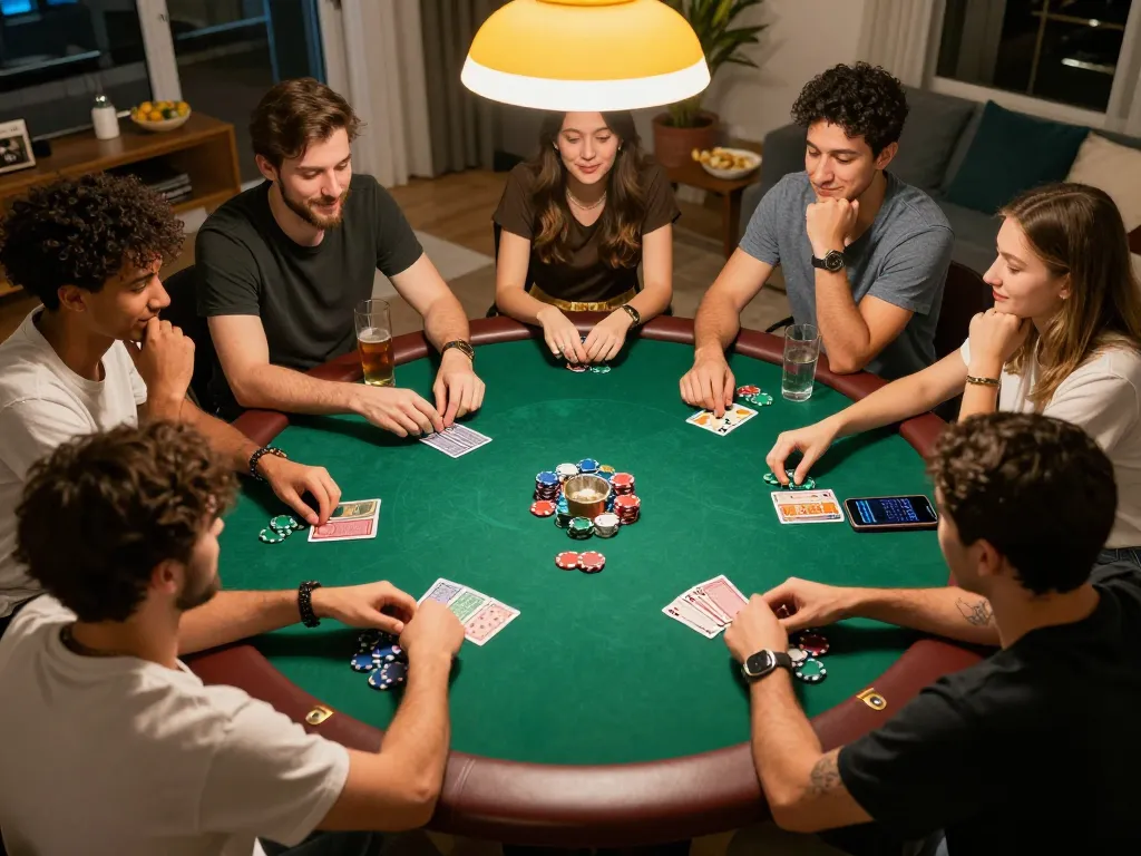 Playing an nsfw game among friends while enjoying friendly competition and drinks.