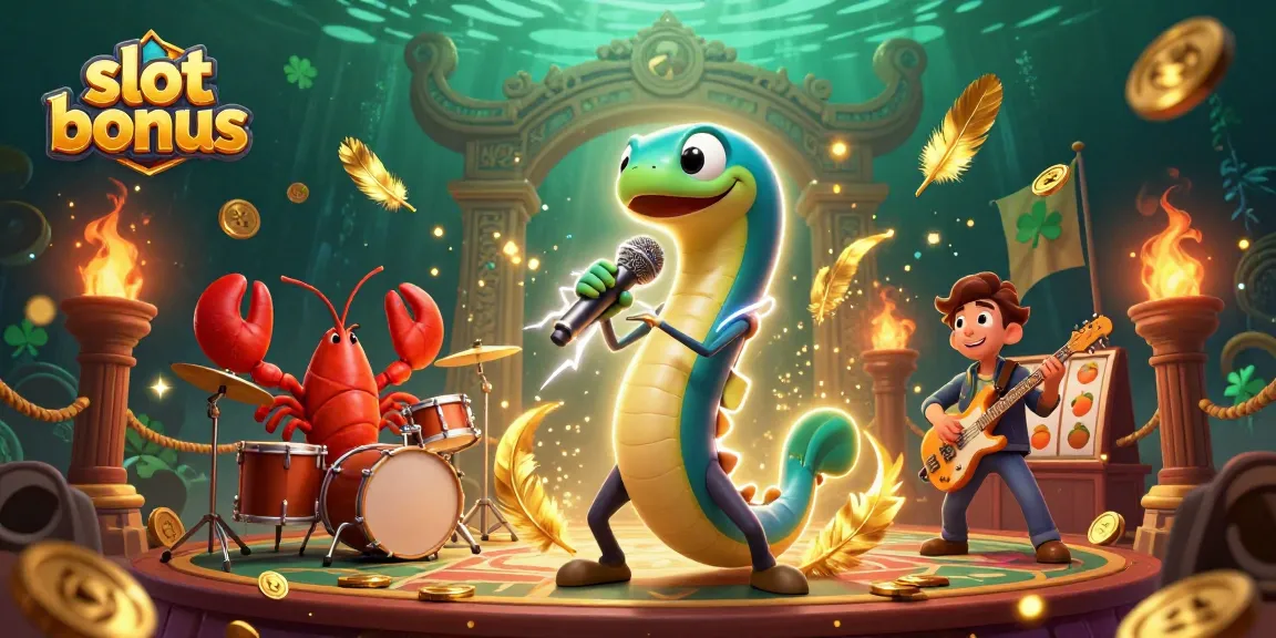 Engage in thrilling slot bonus action with an animated underwater casino scene featuring vibrant characters.