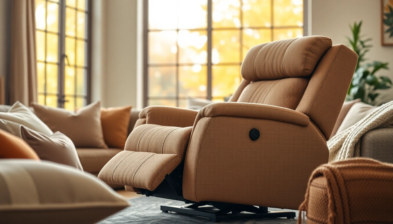 Experience ultimate relaxation with a luxurious lay flat power lift recliner designed for comfort.