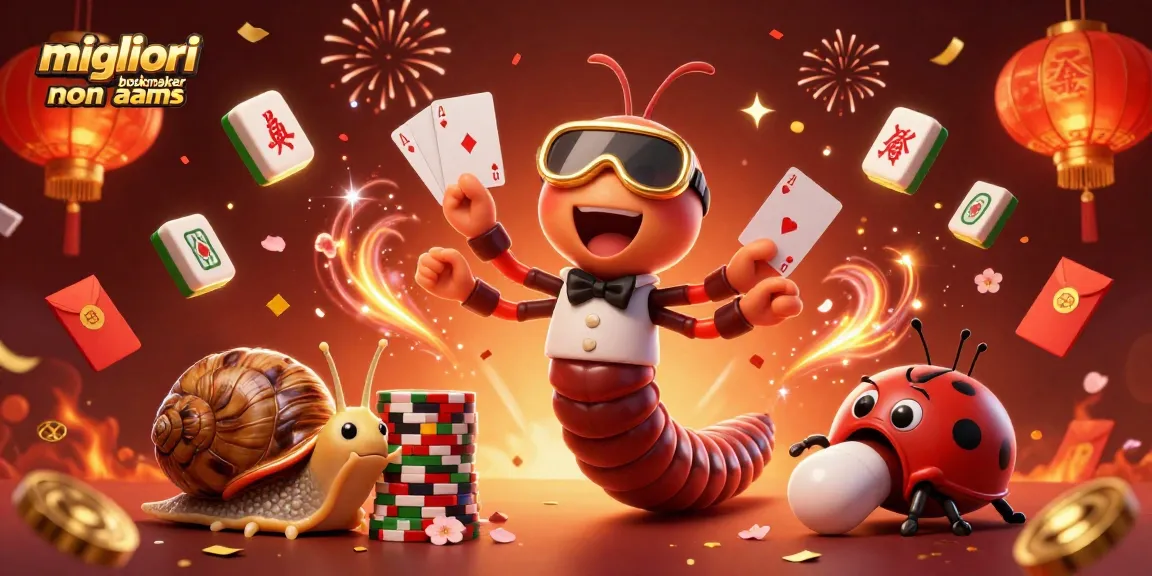 Scopri i migliori bookmaker non AAMS con offerte esclusive e giochi affascinanti in un'illustrazione 3D vivace.