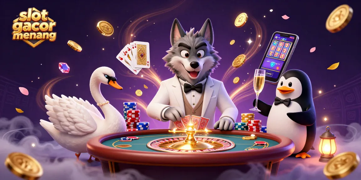 Slot gacor gampang menang, beraksi dengan kartu dan chip kasino di game daring yang mengasyikkan.