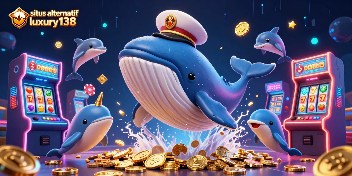 Engage with situs alternatif luxury138's vibrant world of gaming featuring thrilling whales, dolphins, and jackpot elements.