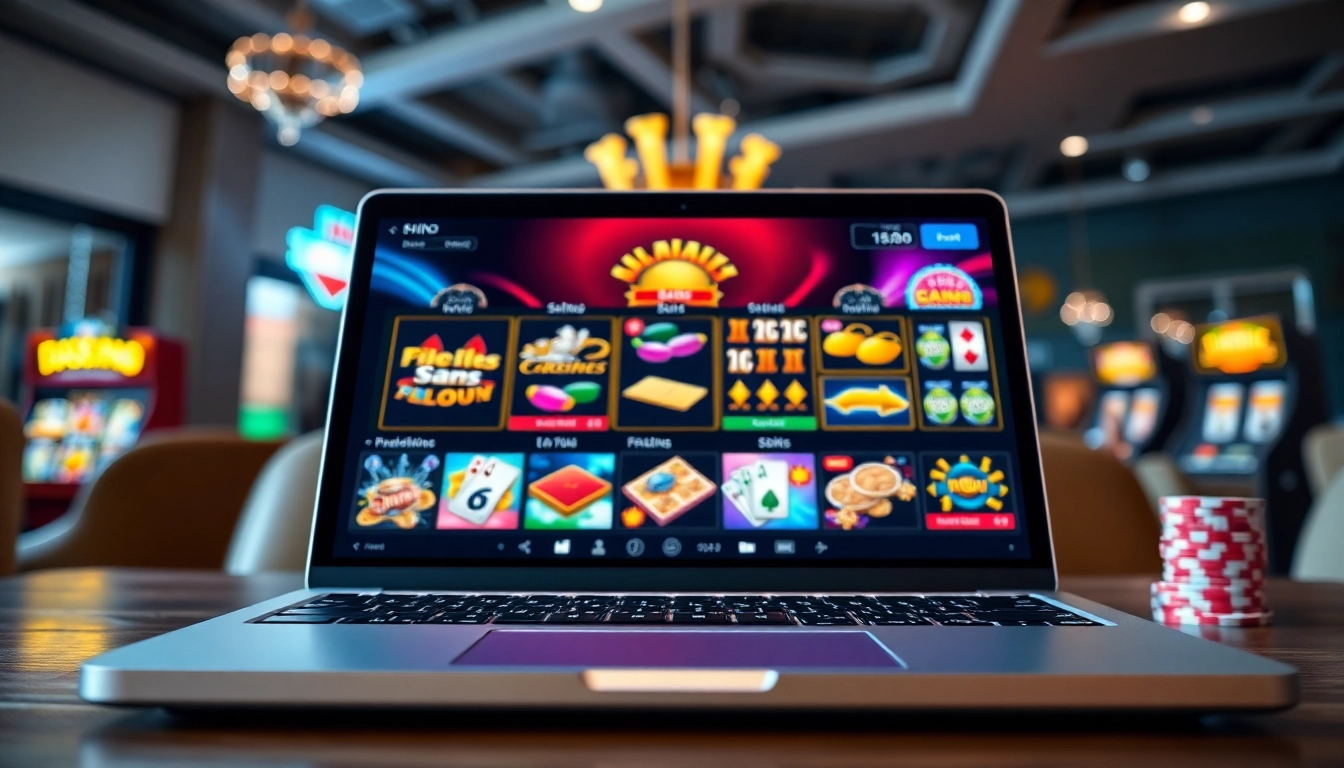 Experience the excitement at the Best payout online casino Uk with vibrant slot icons and engaging atmosphere.
