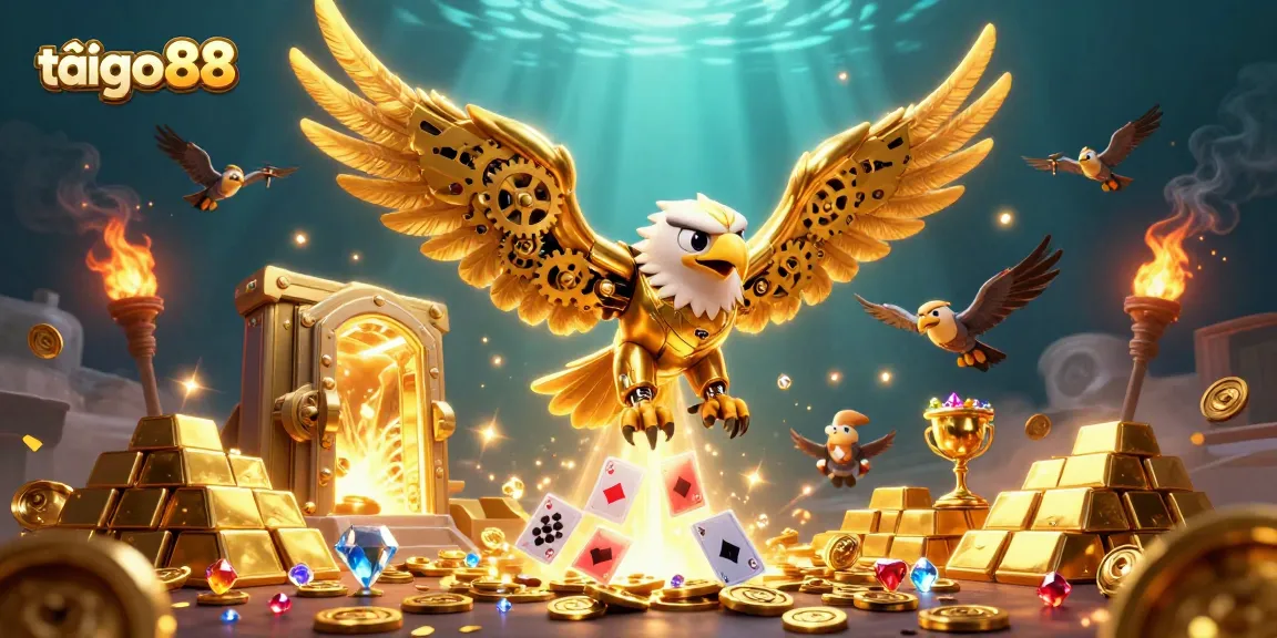 Engage with exciting games on tải go88, featuring vibrant 3D elements and casino symbols.