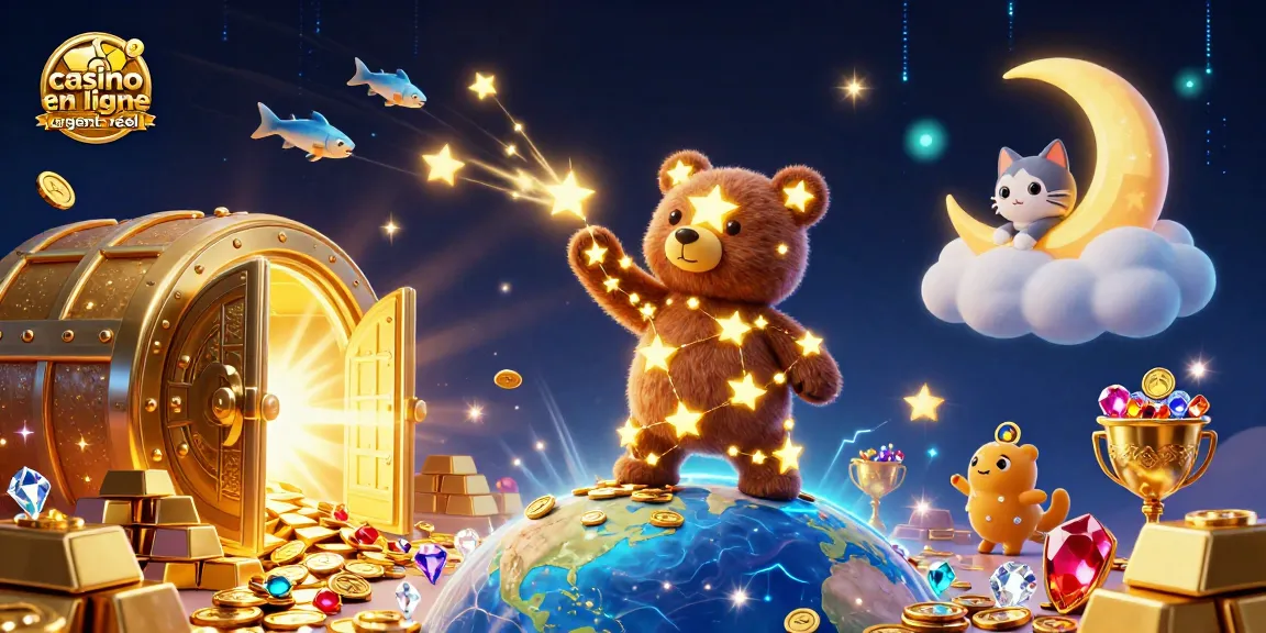 Jouez sur un casino en ligne argent réel, explorez les jackpots sous les étoiles brillantes.