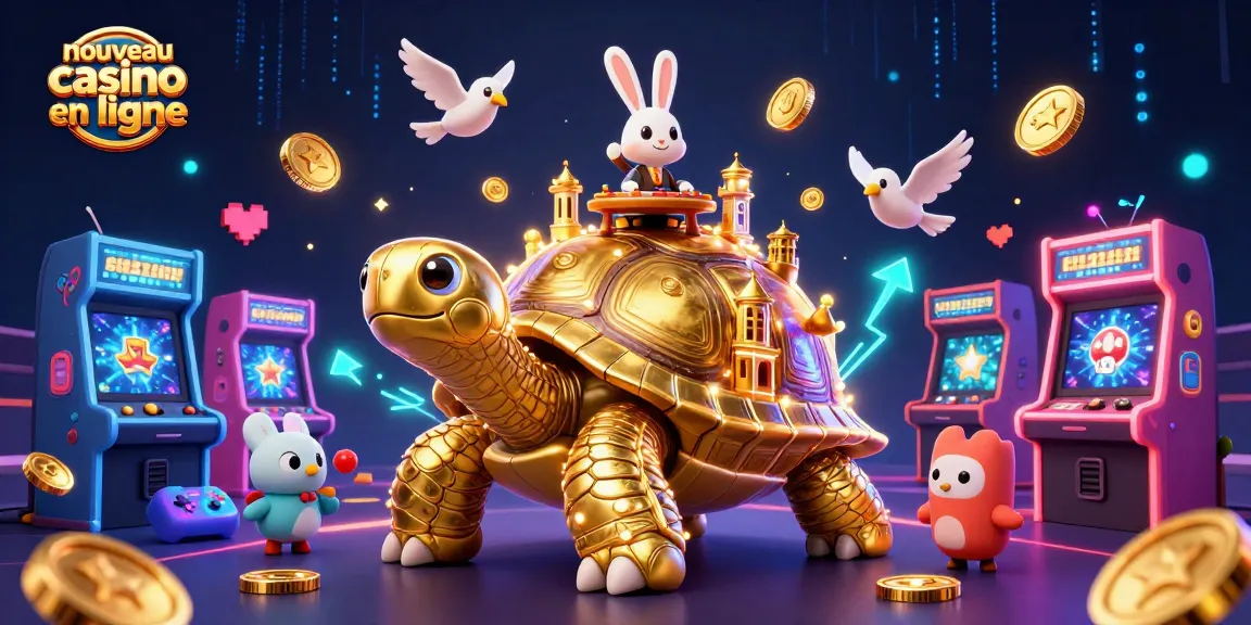 Découvrez le nouveau casino en ligne avec une tortue géante et un croupier distributeur de cartes.