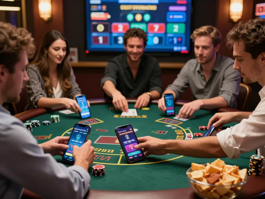 Players engaging in online blackjack at Trang chủ fly88, enjoying a thrilling gaming experience on mobile.