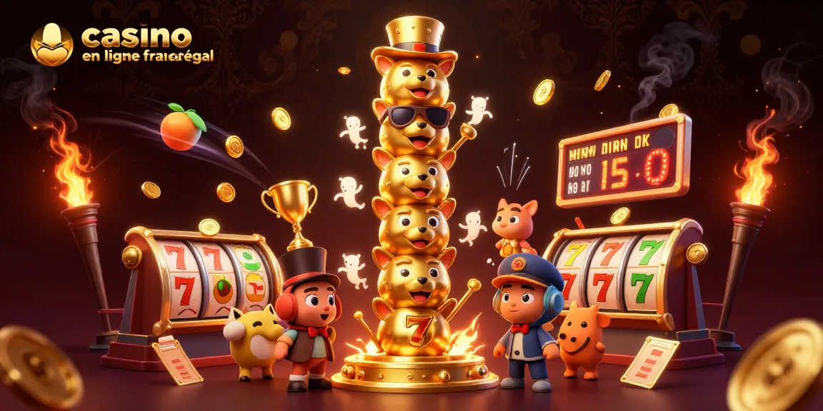 Jouer au casino en ligne légal en France avec des jeux de machine à sous et des éléments animés fascinants.