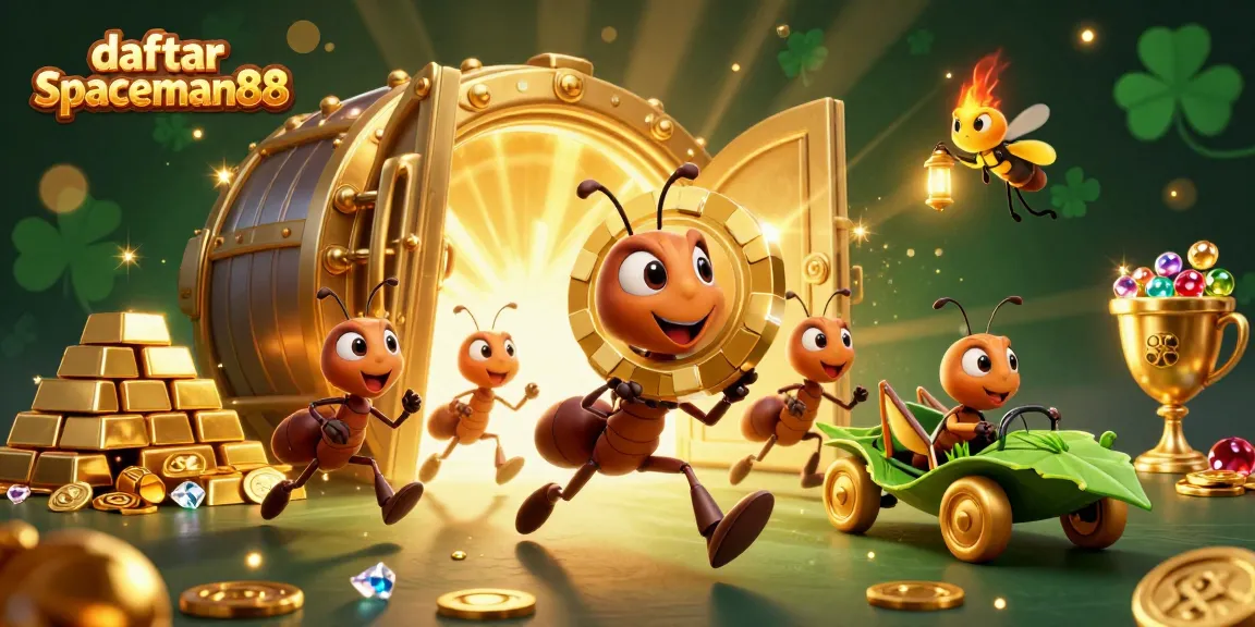 Join the adventure with daftar spaceman88 while the animated ants conduct a heist for a massive poker chip.