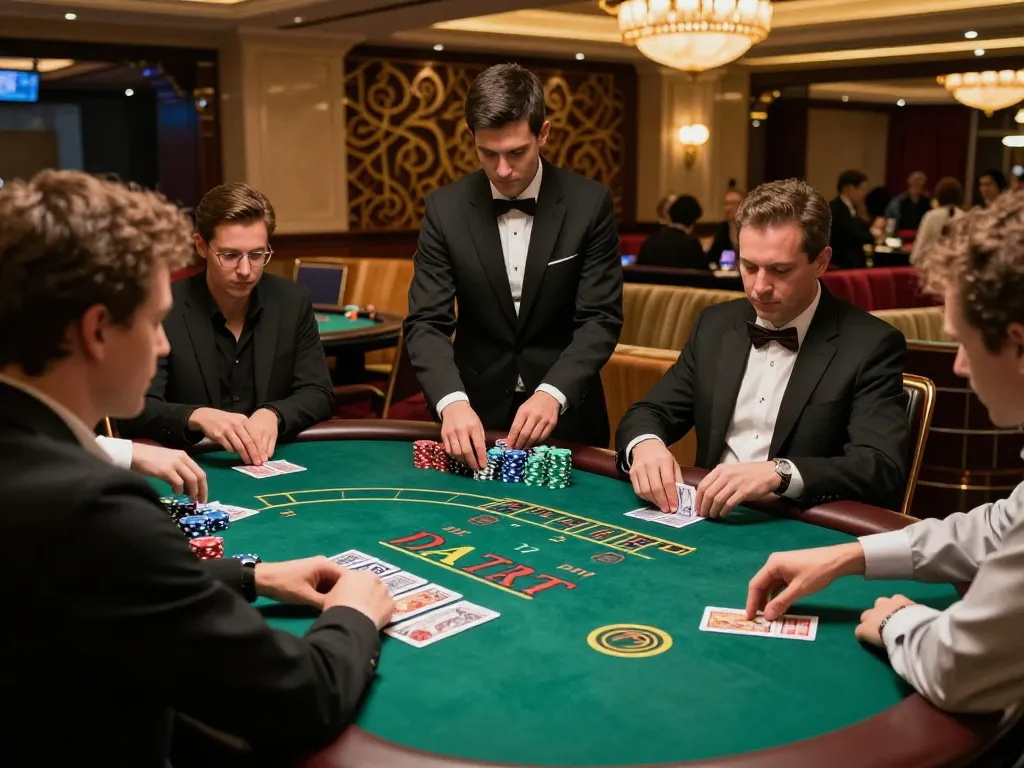 Engaging blackjack game scene at g28-t1 casino showcasing dynamic gameplay and strategic moves.
