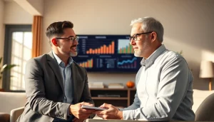 카드 한도 현금화의 절차를 설명하는 장면, 금융 상담사가 친절하게 안내합니다.