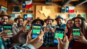 Unlock exciting sports betting apps Texas with friends in a lively Texas sports bar.