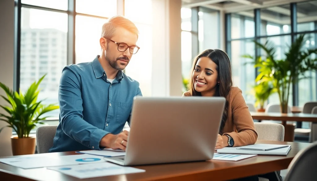 Improve your business coaching service with an engaging coaching session in a bright office.