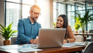 Improve your business coaching service with an engaging coaching session in a bright office.