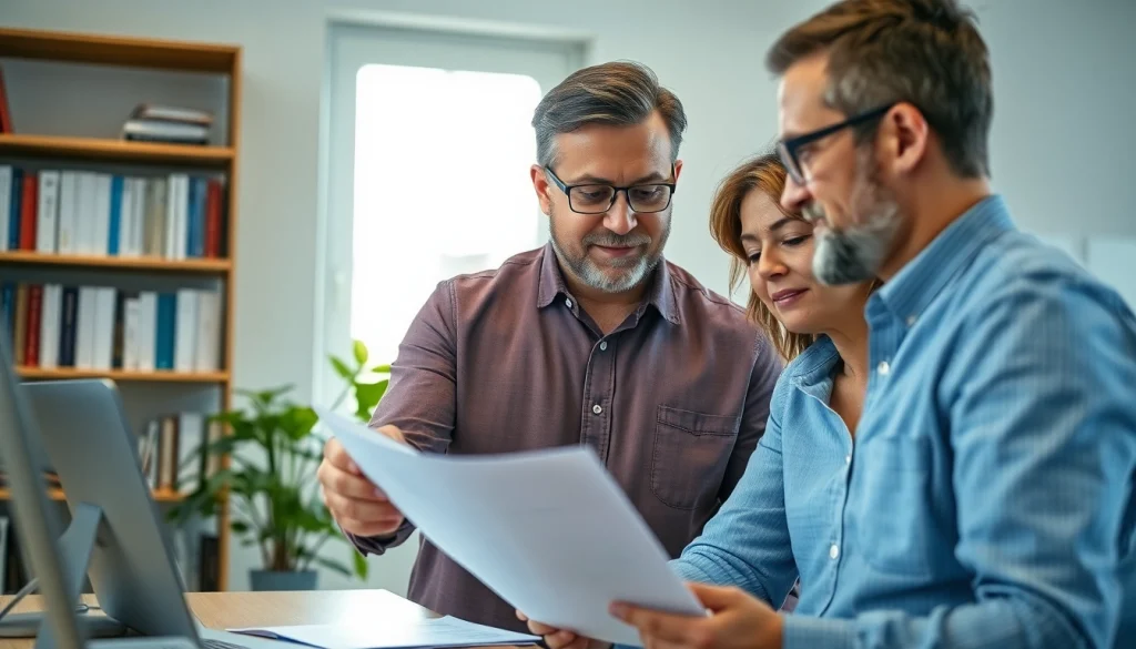 Find a qualified Public Adjuster Near Me assisting a homeowner with insurance claims.