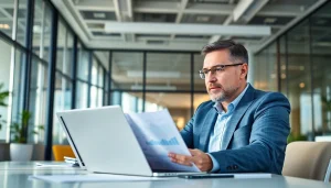 신용카드 현금화 방법을 설명하는 전문가와 현대적인 사무실 환경