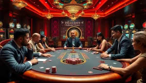 Experience the thrill of the casino with the vibrant 789bet link mới displayed in an exciting poker scene.