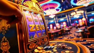 Rasakan sensasi Zeus Slot dengan grafis yang hidup dan simbol-simbol yang memikat.
