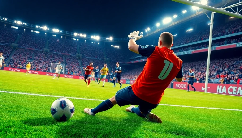 Catch live soccer highlights with ผลบอลสด ภาษาไทย thscore featuring goalkeepers in action.