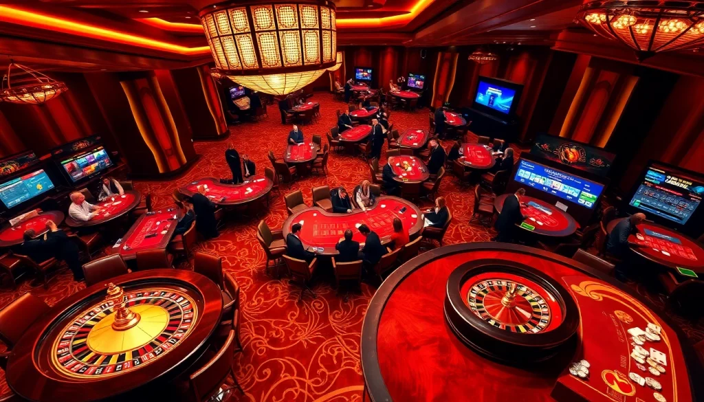 Experience the excitement of nhà cái cm88 with vibrant casino games and betting action in a luxurious atmosphere.