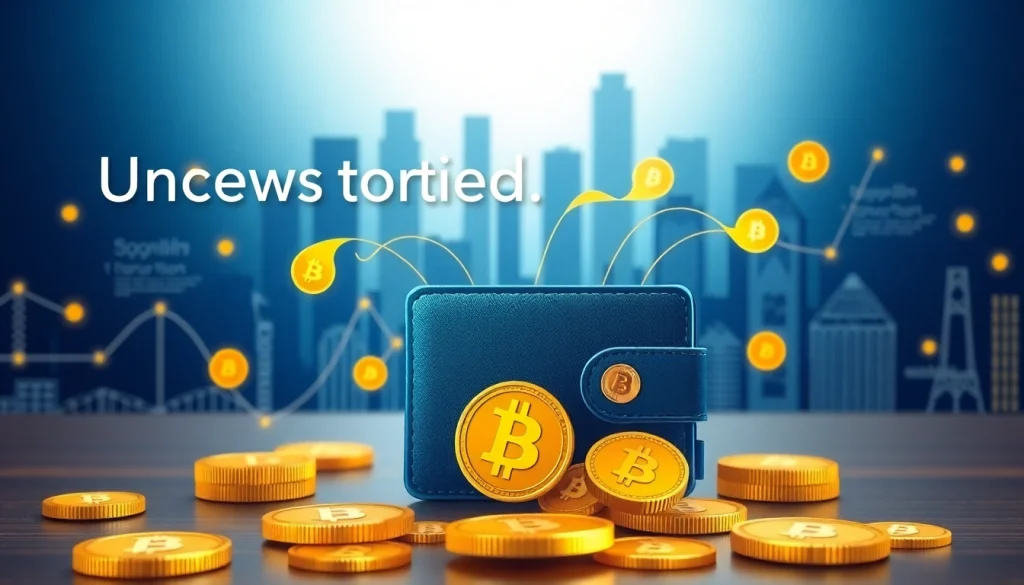 Comprendre bitcoin à travers un graphique numérique illustrant des portefeuilles et des symboles BTC.