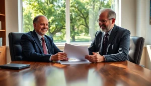 Brooklyn Estate Planning Lawyer consulting with a client in a professional setting.