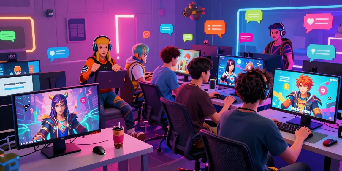 Engaging gameplay in the Status app with avatars and famous characters interacting in a vibrant virtual environment.